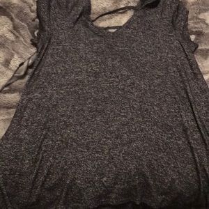 Charcoal grey tunic shirt